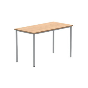 Astin Rectangular Multipurpose Table 1200x600x730mm Norwegian Beech/Silver KF77732