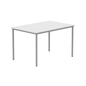 Astin Rectangular Multipurpose Table 1200x800x730mmArctic White/Silver KF77742