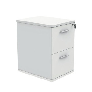 Polaris 2 Drawer Filing Cabinet 460x600x710mm Arctic White KF78103