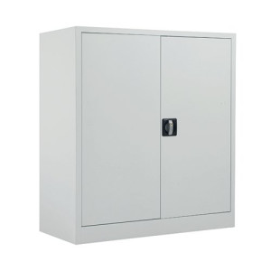 Talos Double Door Stationery Cupboard 920x420x1000mm White KF78753