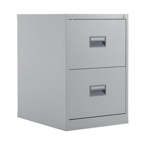 Talos 2 Drawer Filing Cabinet 465x620x700mm Grey KF78764