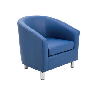 Jemini Tub Armchair Polyurethane Blue KF823186