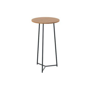 Jemini Trinity High Table 600x600x1110mm Nova Oak/Black KF823544