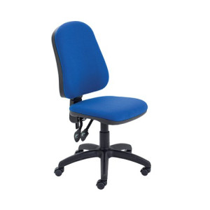 First High Back Operator Chair 640x640x985-1175mm Blue KF98506