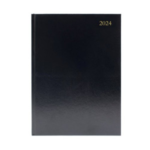 Desk Diary Day Per Page A5 Black 2024 KFA51BK24
