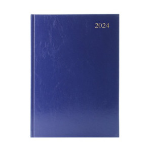 Desk Diary Day Per Page A5 Blue 2024 KFA51BU24
