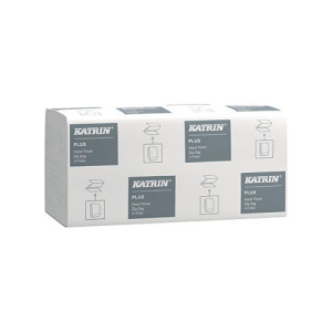 Katrin Plus Hand Towels V-Fold 1-Ply 300 Sheets (Pack of 6000) 83114