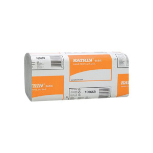 Katrin Zig Zag Hand Towels 1-Ply White (Pack of 5000) 100669