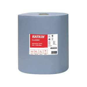 Katrin Classic Industrial Hand Towel Roll 3-Ply Blue 500 Sheets (Pack of 2) 464224