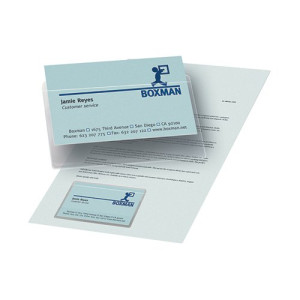 Pelltech Business Card Pockets Top Opening 95x60mm (Pack of 100) PLH10141
