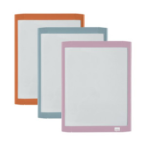 Nobo Mini Magnetic Whiteboard with Coloured Frame 216x280mm 1915625