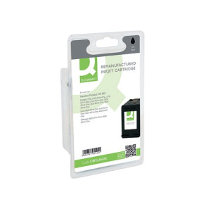 Q-Connect HP 302 Inkjet Cartridge Black F6U66AE-COMP