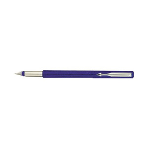 Parker Vector Fountain Pen Medium Blue with Chrome Trim 67507 S0881011