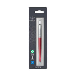 Parker Jotter Ballpoint Pen Kensington Red with Chrome Trim 1953241