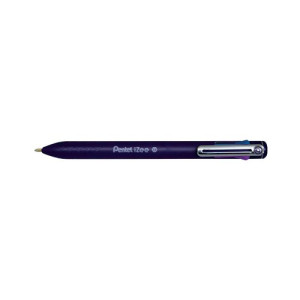 Pentel Izee 4 Colour Ballpoint Pen Assorted (Pack of 12) BXC470-DV-ACDV