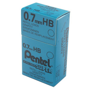 Pentel 0.7mm HB Mechanical Pencil Lead (Pack of 144) 50-HB
