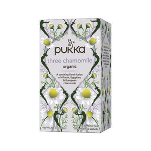 Pukka Three Chamomile Tea Bags Organic (Pack of 20) 05060229012579