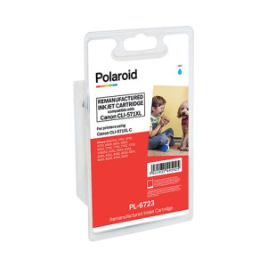 Polaroid Canon CLI-571XL Inkjet Cartridge Cyan 0332C001-COMP