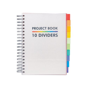 Pukka Pads Pukka Project Book with 10 Dividers B5 White 9603-PB