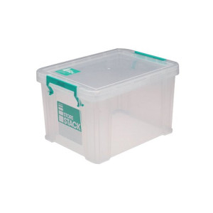 StoreStack 1 Litre Storage Box W180xD110xH90mm Clear RB00814