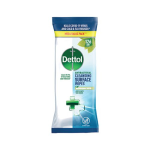 Dettol Antibacterial Cleansing Wipes (Pack of 126) 3189500S