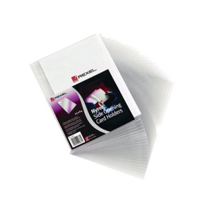 Rexel Nyrex Card Holder Open Top 95x64mm Clear (Pack of 25) PGC321 12010