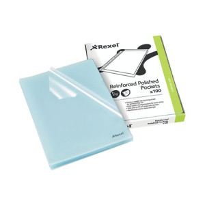 Rexel Cut Flush Folder Polypropylene A4 Clear (Pack of 100) 12215