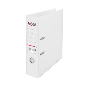 Rexel Choices 75mm Lever Arch File Polypropylene A4 White 2115502