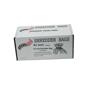 Safewrap Shredder Bag 40 Litre (Pack of 100) RY0470