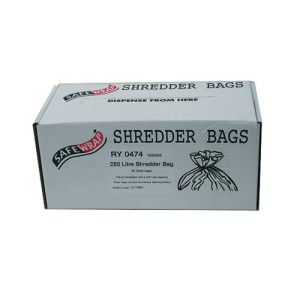 Safewrap Shredder Bag 250 Litre (Pack of 50) RY0474
