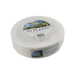 Super Rigid 9 Inch Biodegradable Plate (Pack of 50) 3864