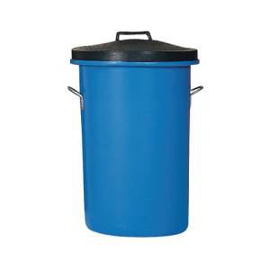 Heavy Duty Coloured Dustbin 85 Litre Blue (Dimensions: W476 x D476 x H673mm) 311963