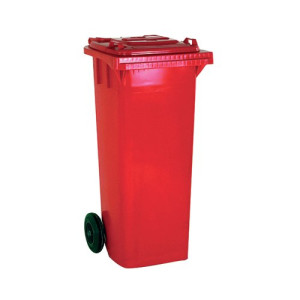 Wheelie Bin 360 Litre Red (W620 x D860 x H1070mm) 331226