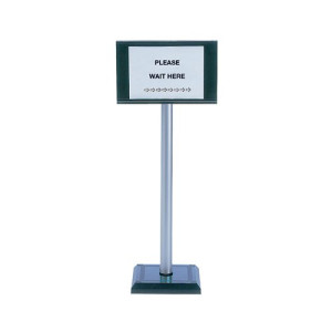 PVC Post 110cm with Sign A4 Holder 370445