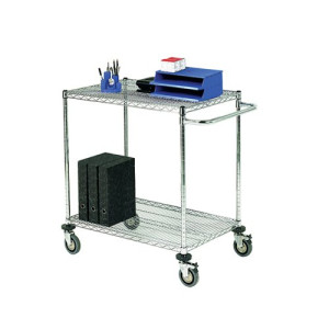 Mobile Trolley 2-Tier Chrome 373001