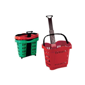 Giant Shopping Basket/Trolley Red SBY20753