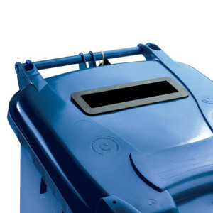 Confidential Waste Wheelie Bin 140 Litre Blue 377891