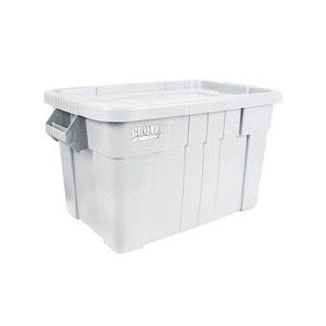 VFM White Brute Tote Box/Lid 75 Litre