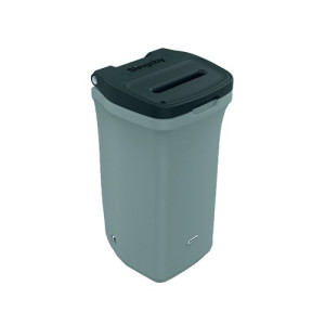 VFM Confidential Waste Bin 90L Millstone Grit and Lock 415723