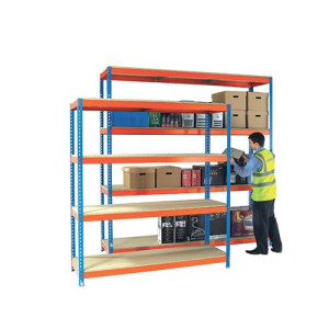 Heavy Duty Painted Additional Shelf 1500x450mm Orange/Zinc 378850
