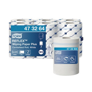 Tork Reflex M4 Centrefeed Roll 2-Ply 150m White (Pack of 6) 473264