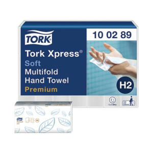 Tork Xpress Multifold Hand Towel H2 White 150 Sheets (Pack of 21) 100289