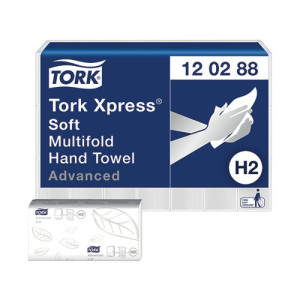 Tork Xpress Multifold Hand Towel H2 White 136 Sheets (Pack of 21) 120288