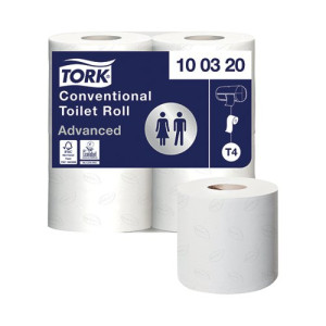Tork Conventional Toilet Roll 2-Ply 320 Sheets (Pack of 36) 100320