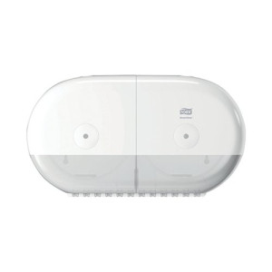 Tork T9 SmartOne Twin Mini Toilet Paper Dispenser White 682000