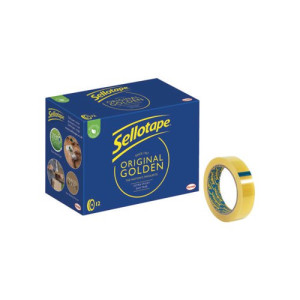 Sellotape Original Golden Tape 24mmx66m (Pack of 12) 1443268
