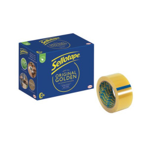 Sellotape Original Golden Tape 48mmx66m (Pack of 6) 1443304