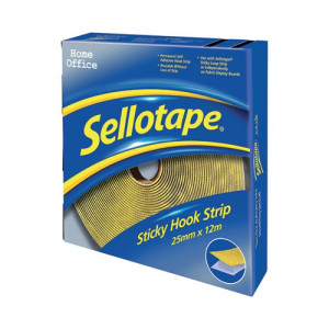 Sellotape Sticky Hook Strip 25mmx12m 1445179