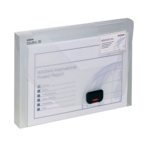 Snopake 35mm Document Box A4 Clear 12861