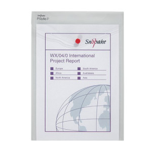 Snopake Polyfile P File Wallet Portrait A4 Clear (Pack of 5) 13263